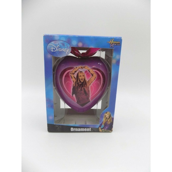 DISNEY HANNAH MONTANA HEART‎ SHAPED ORNAMENT - Picture 1 of 4